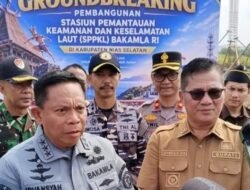 Peletakan Batu Pertama SPKKL Bakamla RI, Bupati Nias Selatan Sokhiatulo Laia: Kekuatan Pengawasan Laut Semakin Kokoh
