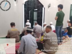Polsek Sipispis Laksanakan Subuh Keliling, Sampaikan Pesan Kamtibmas kepada Masyarakat