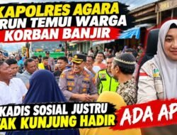 Kapolres Agara Turun Temui Warga Korban Banjir, Kadis Sosial Justru Tak Kunjung Hadir, Ada Apa?